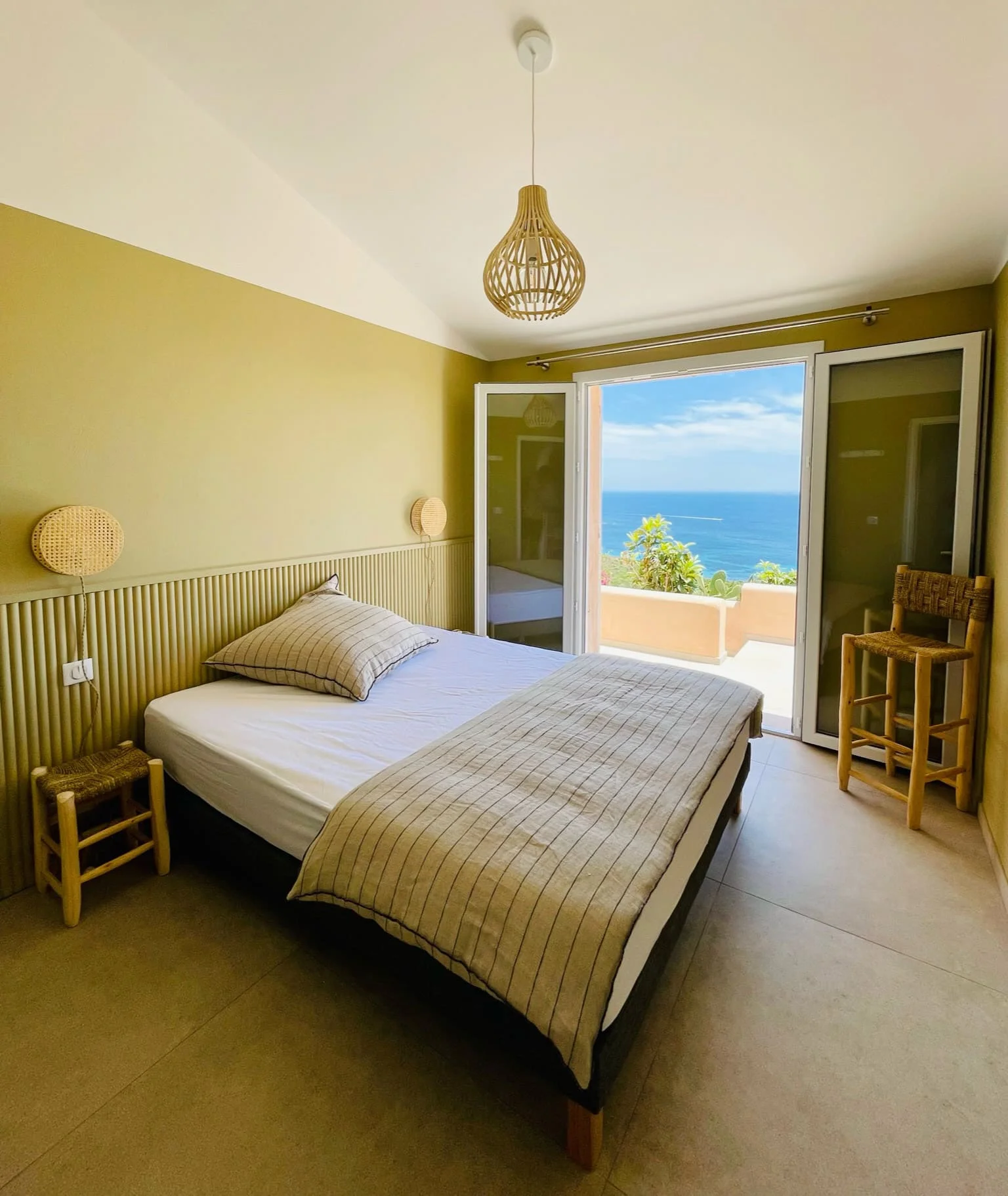 lavilladulevant chambre luxe vue mer corse sud